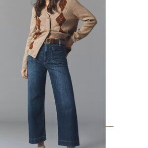 The Colette Crop Wide-Leg Jeans by Maeve size 25